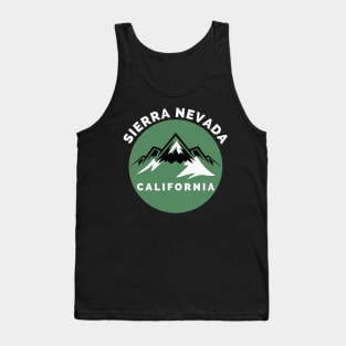 Sierra Nevada California - Sierra Nevada Ski Snowboard Mountain California Yosemite Travel Tank Top